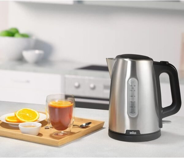 ⁦Braun Stainless Kettle WK1500 – 1.7L 2200W⁩ - الصورة ⁦5⁩