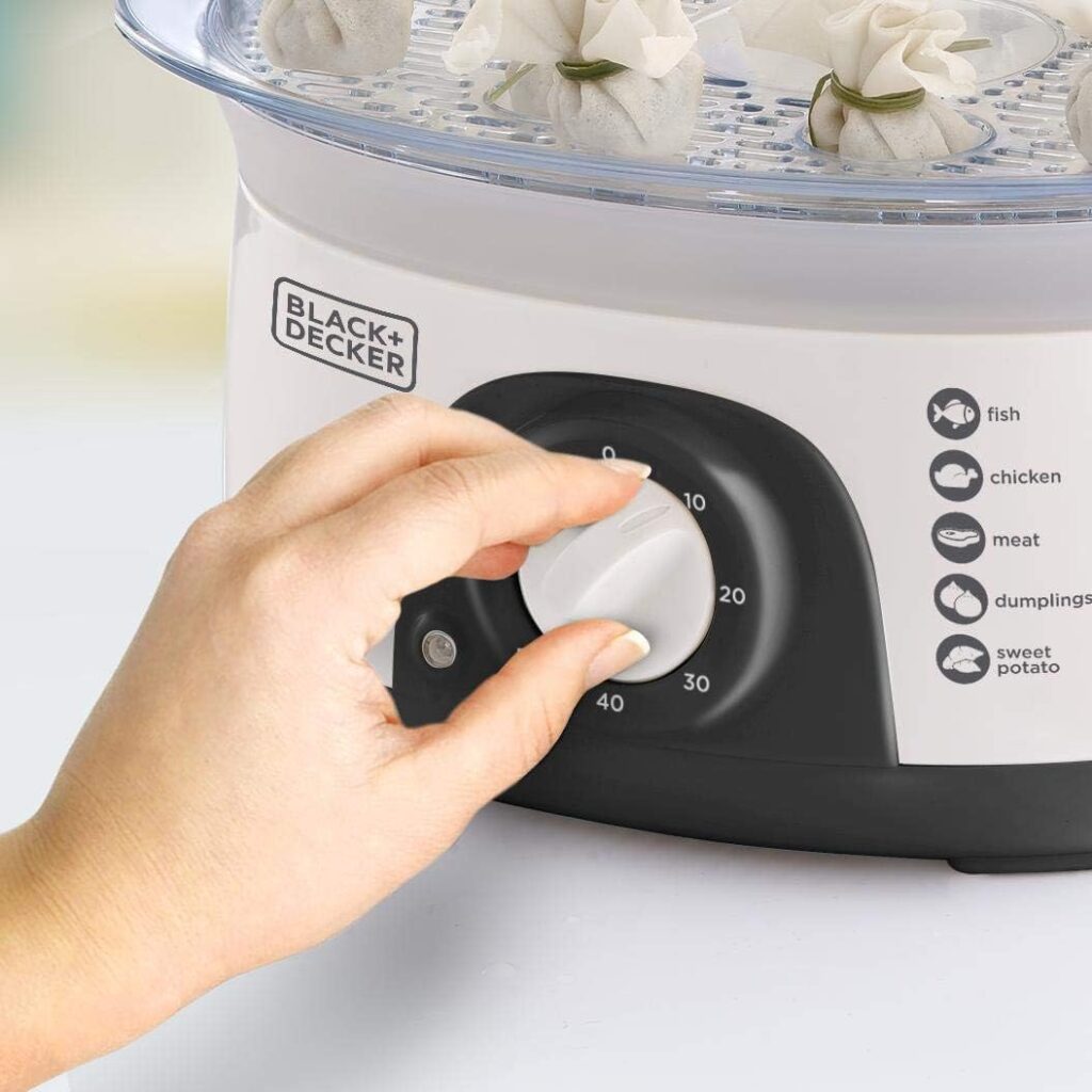 Black and Decker HS6000 10L food steamer compact design