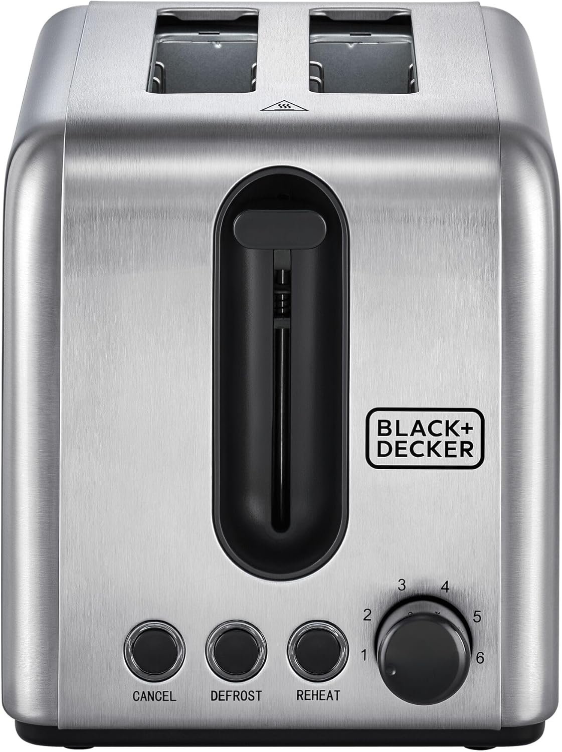 Black and Decker Toaster ET244 – 1050W 2-Slice Stainless Steel Toaster with 6 Browning Levels, Reheat & Defrost Functions - Image 3