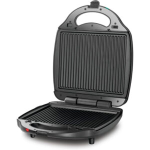 Black and Decker Sandwich Maker TS4130 1400W open view with non-stick grilling plates