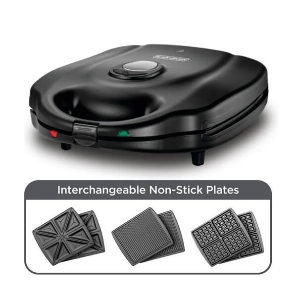 Sandwich Maker Black and Decker 3 in 1 TS4130