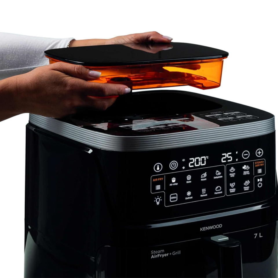 Kenwood Airfryer HFS92 – 7L 1700W Steam Digital Air Fryer XXL – 3-in-1 Air Fry, Steam & Grill with Rapid Hot Air Circulation, Touchscreen, Viewing Window, Internal Light - Image 3