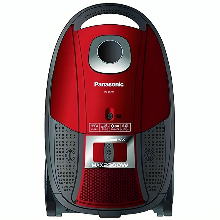 Panasonic Vacuum Cleaner MC-CG717 - 2300W Red Powerful Suction, 6L Dust Bag, Anti-Bacteria Filter, Variable Power Control, Made in Malaysia - Image 2