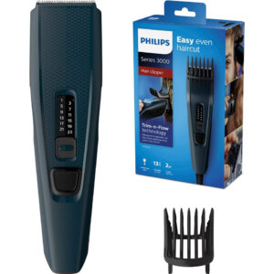Philips Hair Clipper HC3505 Series 3000 – Corded Clipper, DualCut Blades, 13 Length Settings - Image 2